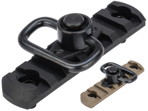 APS 7-Slot M-LOK Rail Segment w/ QD Sling Swivel 