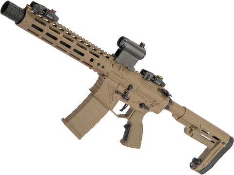 APS Phantom Extremis Mark V 2.0 eSilverEdge M4 Airsoft AEG with 10 M-LOK Handguard (Color: Desert)