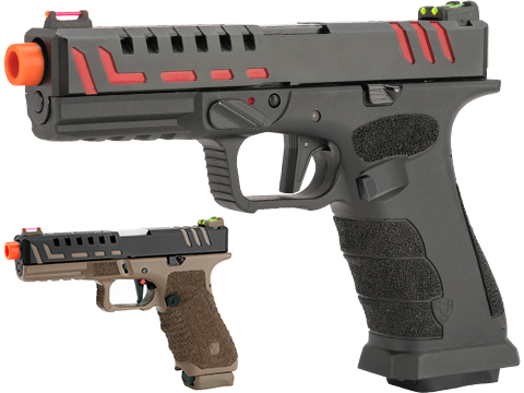 APS XTP Scorpion CO2 Gas Blowback Airsoft Pistol (Color: Black / Red)
