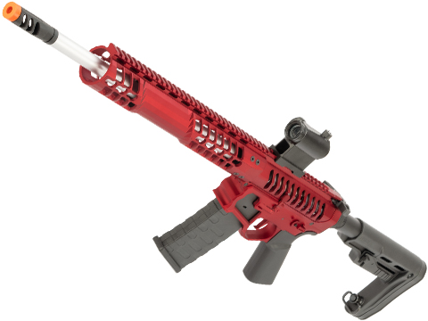 EMG F-1 Firearms BDR-15 3G AR15 2.0 eSilverEdge Full Metal Airsoft AEG Training Rifle (Model: Red / RS2 Stock / 400 FPS)