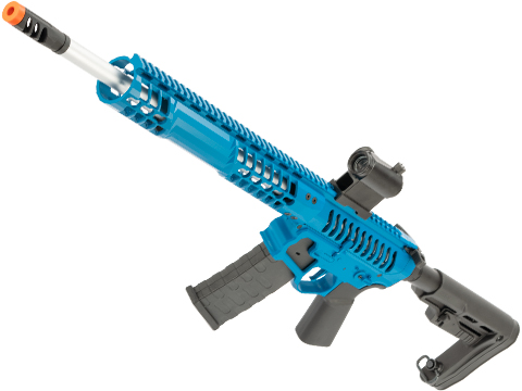 EMG F-1 Firearms BDR-15 3G AR15 2.0 eSilverEdge Full Metal Airsoft AEG Training Rifle (Model: Blue / RS2 Stock / 350 FPS)