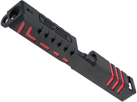 APS CNC Scorpion Slide for XTP Series Airsoft GBB Pistols (Color: Red Accents)