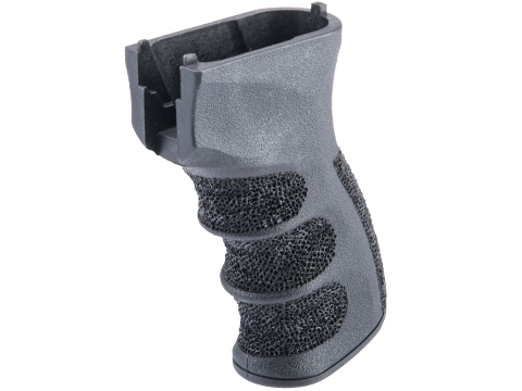 APS US Type Ergonomic Motor Grip for AK Series Airsoft AEG (Color: Black / Hand Stippling)