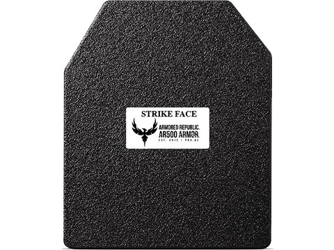 AR500 Armor Level III Body Armor Plate (Model: 10x12 / Flat / Base Coat)