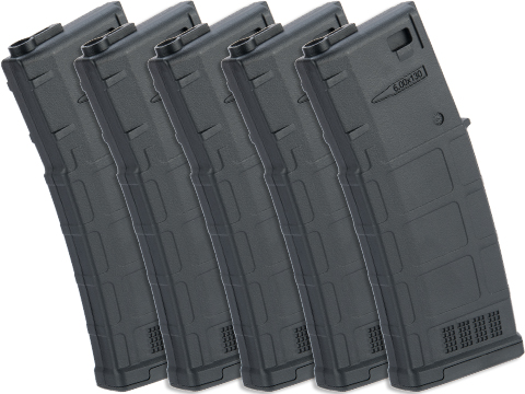 ARES AMAG 130rd Mid-Cap Magazine for M4 Airsoft AEG Rifles (Color: Black / 5 Pack)