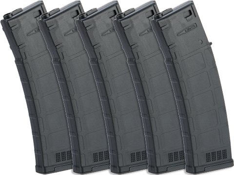 ARES AMAG 170rd Magazine M4 / M16 Mid Cap Magazine for AEG Rifles (Color: Black / 5 Pack)