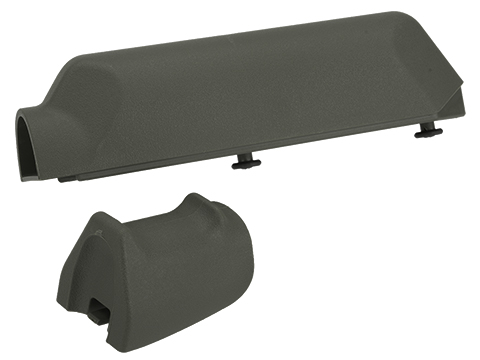 Pistol Grip and Cheek Pad Riser Set for Ameoba Striker S1 Airsoft Sniper Rifles (Color: Olive Drab)