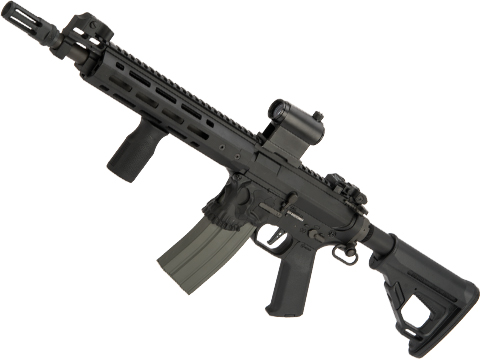 EMG / Sharps Bros Jack Licensed Advanced M4 Airsoft AEG Rifle with Super High Torque Slim Motor Grip (Color: Black / 10 SBR)