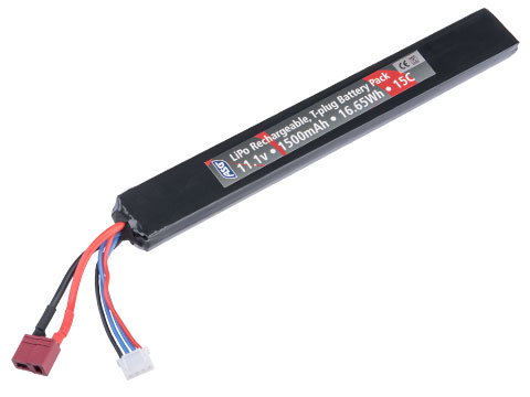 ASG 11.1V High Performance Stick Type LiPo Battery  (Configuration: 1500mAh / 15C / Deans)
