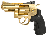 ASG Dan Wesson CO2 Powered 4.5mm Airgun Revolver (Color: Gold / 2.5 Snub Nose / BB Gun)