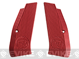 ASG Aluminum Alloy Licensed CZ Grip Panels for CZ SP-01 Shadow Airsoft Pistols - Red