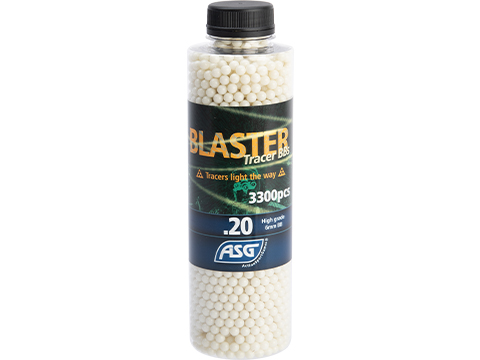 ASG Blaster 6mm Airsoft Tracer BBs  (Color: Green / 0.20g  / 3300 Rounds)