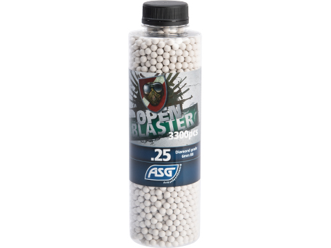 ASG Open Blaster 6mm Plant-Based Airsoft BBs (Weight: 0.25g / 3300 Rounds)