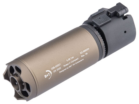 ASG B&T Licensed Rotex-V QD Mock Suppressor (Color: Tan / Compact)