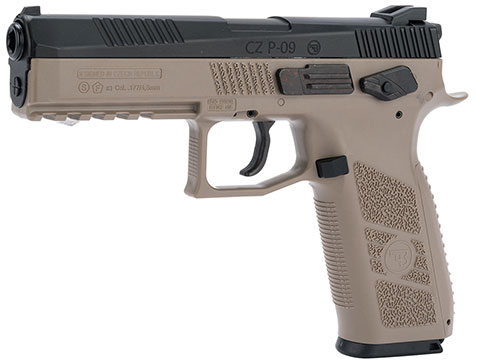 ASG CZ P-09 Duty .177Cal CO2 Pistol (.177 Cal Air Gun) (Color: Flat Dark Earth / Black)