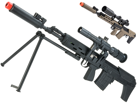 CYMA Standard SVU Airsoft AEG Bullpup Sniper Rifle (Model: Original w/ Integrated Bipod)