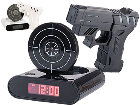 Gun And Target Recordable Alarm Clock 