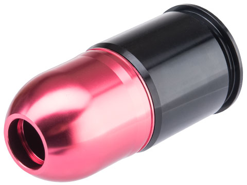 Avengers 40mm Airsoft Gas Grenade Shell (Model: 60rd Multi-Purpose / Red Polished / Single Shell)