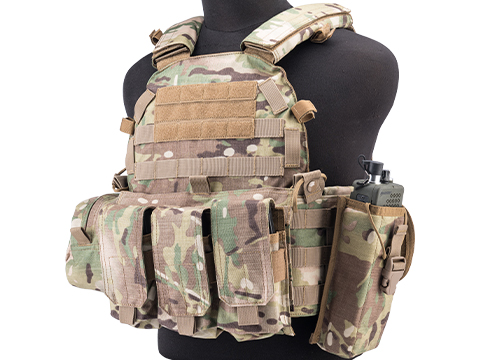 Avengers 6D9T4A Tactical Vest with Magazine and Radio Pouches (Color: Multicam)