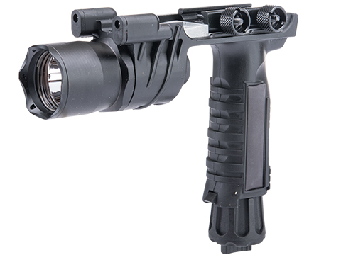 Avengers M900 Tactical Illuminator Vertical Grip w/ Xenon Grip Light for Airsoft (Color: Black)