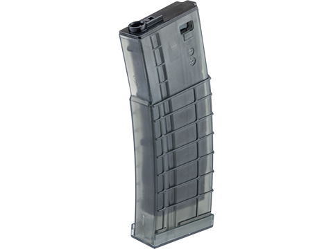 Avengers Ribbed Polymer Magazine for M4/M16 Series Airsoft AEG Rifles (Color: Clear / 150rd Mid-Cap)