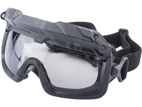 FMA Special Forces QD Full Seal Goggles for Bump Helmets (Color: Multicam Black  / Smoke Lens)