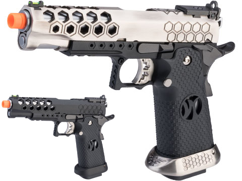 AW Custom HX25 Hi-Capa Competition Ready Full Auto Select Fire GBB Pistol (Color: Black)