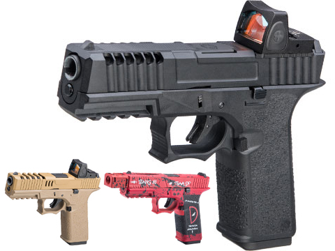 AW Custom VX7 Series Gas Blowback Airsoft Pistol (Model: Z80 / Green Gas / Black)