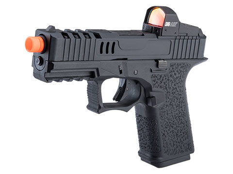 AW Custom VX9 Compact Series Gas Blowback Airsoft Pistol (Model: X80 - Matrix Red Dot Sight / Black)