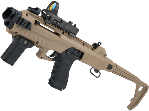 AW Custom VX Tactical Pistol Carbine Conversion Kit (Model: FDE / Full-Auto Glock 18C)