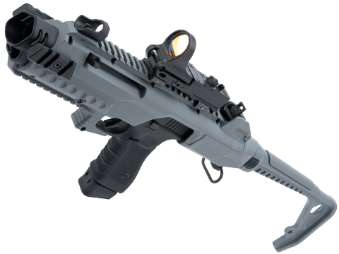 AW Custom VX Tactical Pistol Carbine Conversion Kit (Model: Umarex Glock 17 CO2 Semi-Auto / Gray)