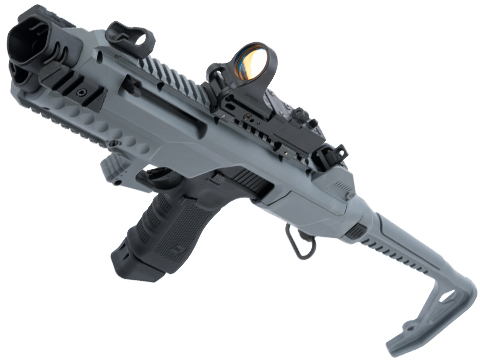 AW Custom VX Tactical Pistol Carbine Conversion Kit w/ Spartan Licensed GLOCK Blowback Training Pistol (Color: Grey)