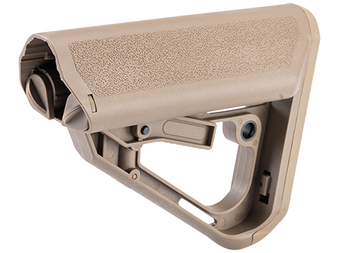Matrix Battle Axe Retractable Stock for M4 / M16 Series Airsoft AEG Rifles (Color: Tan)