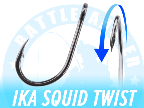 Battle Angler IKA Squid Twist Fishing Hooks 