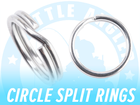 Battle Angler Steel Circle Split Ring Pack of 20 pcs (Size: 5mm / 83 LBS)