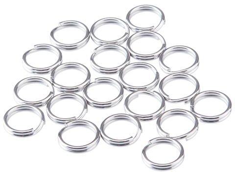 Battle Angler Steel Circle Split Ring Pack of 20 pcs (Size: 5mm / 83 LBS)