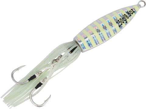 Battle Angler Ghost Squid Jigging Fishing Lure (Model: 250g / Silver Glow)