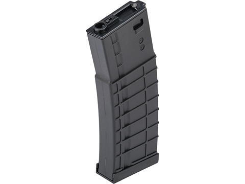 Avengers Ribbed Flash Magazine for M4 Airsoft AEG Rifles (Color: Black / 370rd)