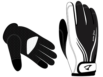 Jigging Master Ocean Force 3D Fishing Gloves (Model: White Large)