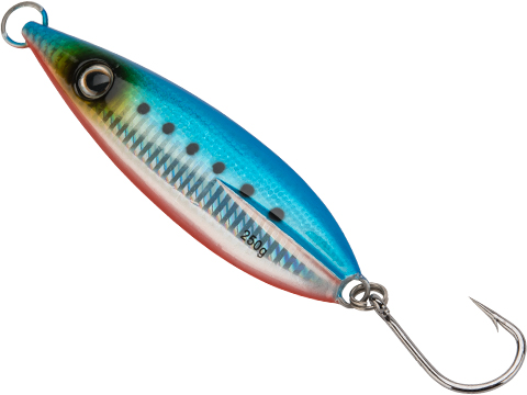 Battle Angler Phantom-Fall Jigging Lure Fishing Jig (Model: Shimmer Blue / 250g / Tuna Hook)