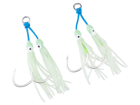 Battle Angler Double Glow Octopus Assist Hook Fishing Lure (Size: 3/0)