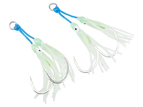 Battle Angler Double Glow Octopus Assist Hook Fishing Lure (Size: 4/0)