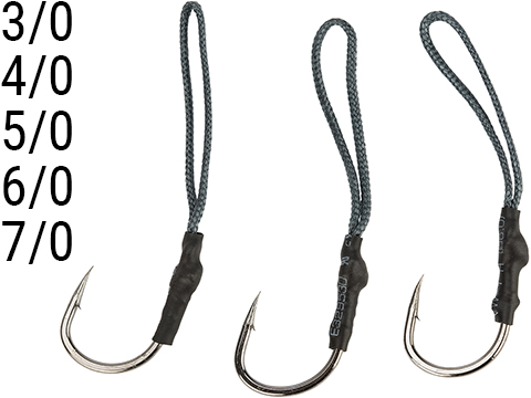 Battle Angler Jigging Fishing Assist Hook Set - Pack of 3 (Size: 7/0)