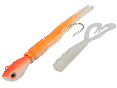 Battle Angler Tactical Torpedo Jigging Lure (Color: Orange - White / 12oz)