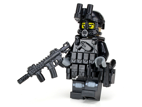 Dark Blue Gray G1 Tactical Belt Army Police SWAT for LEGO military minifigures 