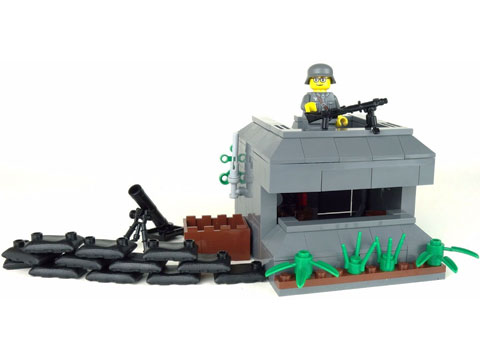 Battle Brick Customs Scenic Sets (Model: WWII German Bunker)