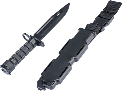 Matrix Airsoft Tactical Rubber Bayonet with Sheath & M4 / M16 QD Mount 