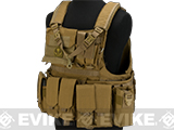 Matrix Assault Plate Carrier Vest w/ Cummerbund & Pouches (Color: Coyote)