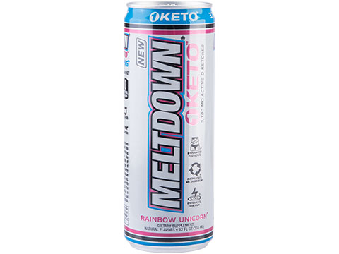 Meltdown 1 KETO 12oz Energy Drink (Flavor: Rainbow Unicorn)