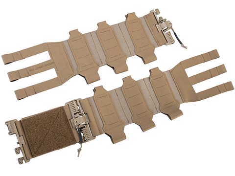 Beez Combat Systems Laser-Cut Elastic 3 Cell Cummerbund for JPC/AVS style Plate Carriers (Color: Coyote Brown)